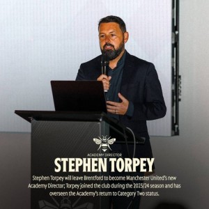 官方：曼联任命斯蒂芬-托尔佩为青训总监